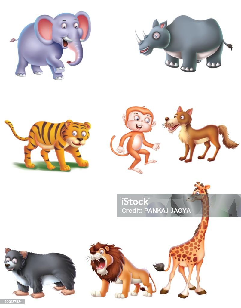 Animals Stock Illustration - Download Image Now - Animal, Art, Bird - iStock