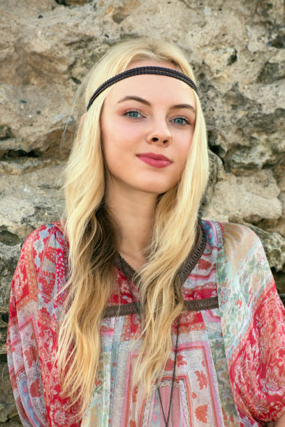 istock Young girl in a stylized sundress 900137752