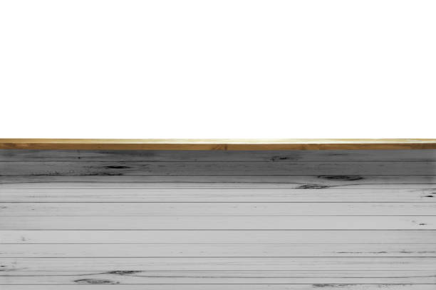 istock Wooden bar counter isolated on white background. 900143246