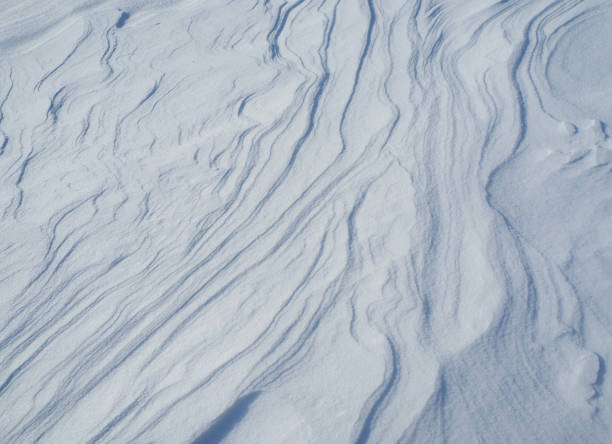 istock Waves and lines created by the wind on fresh snow 900153186
