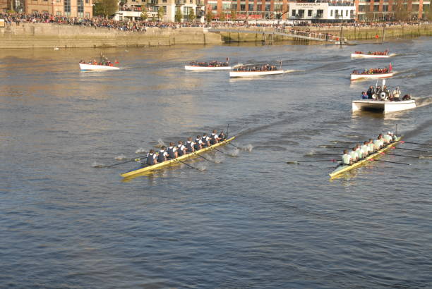 The boat race stock photo