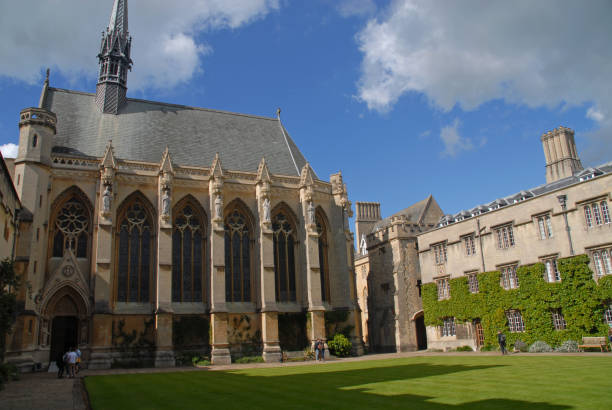 Exeter College in Oxford stock photo