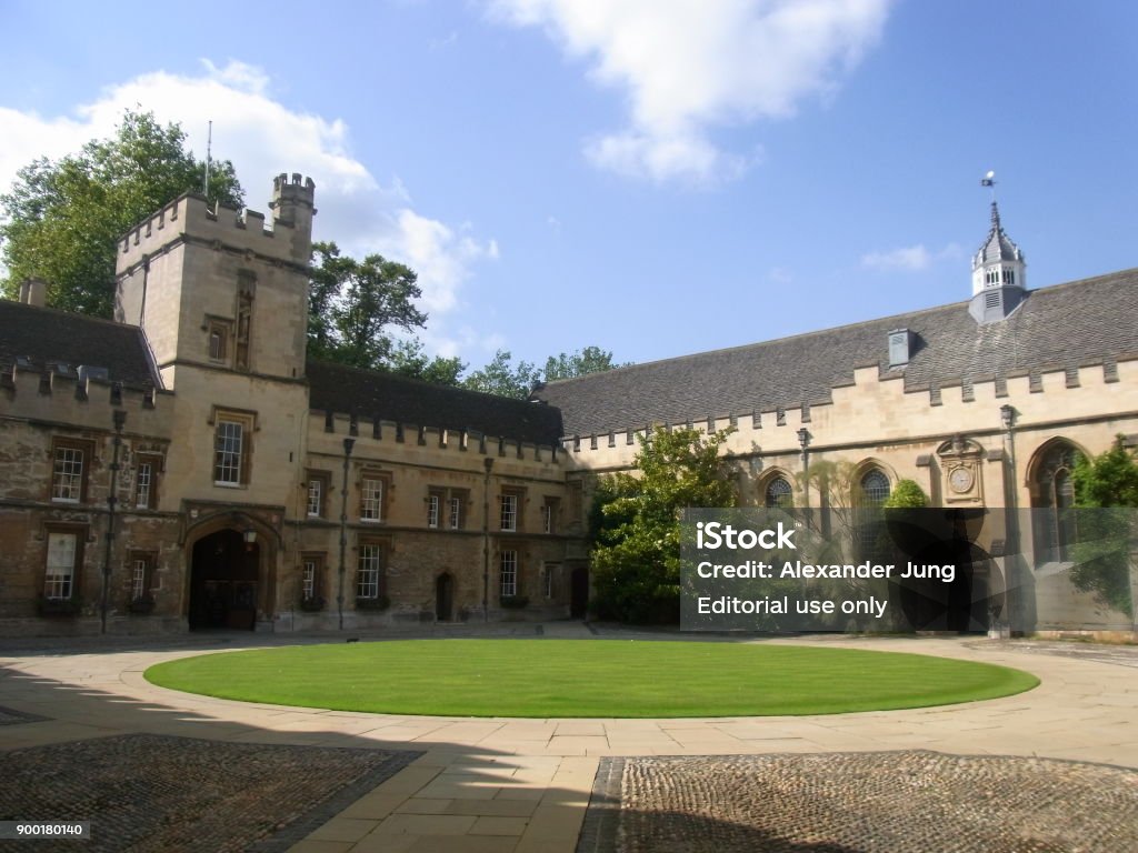 St. John´s College in Oxford Oxford, United Kingdom - September 7, 2015: Front Quad at St. John´s College Oxford - England Stock Photo