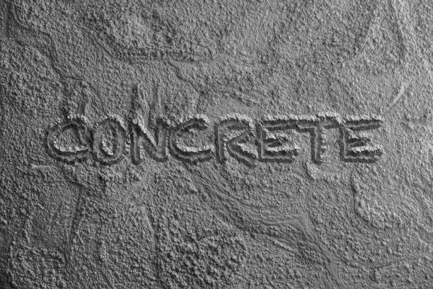 istock Fresh poured concrete with text illustration 900185260