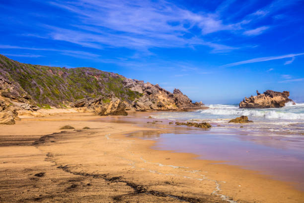 istock Brenton-on-Sea rocky beach shore coastline 900188348