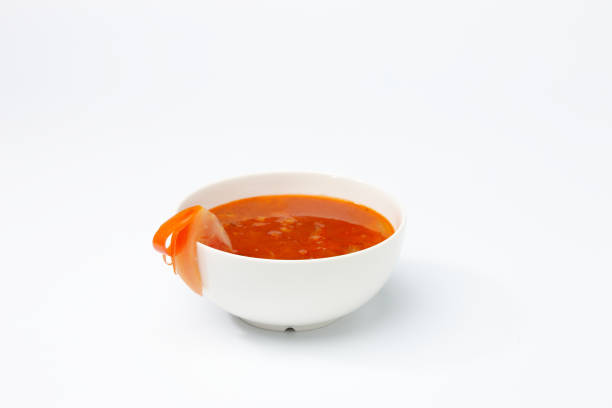 istock Vegetarian soup in white cup. 900188726