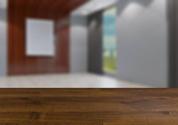 istock Modern office Cabinet. Meeting room.   Wooden table. 900192984