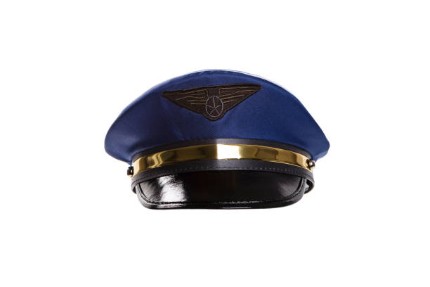 imitation of an aviation hat on white background