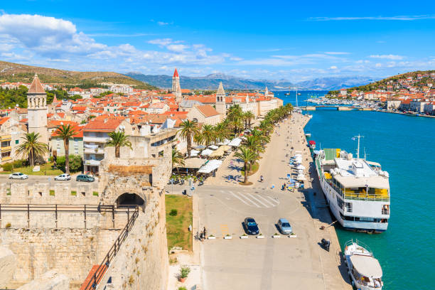 istock View of Trogir town from castle tower, Croatia 900199338