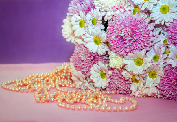 beautiful wedding bouquet of roses closeup