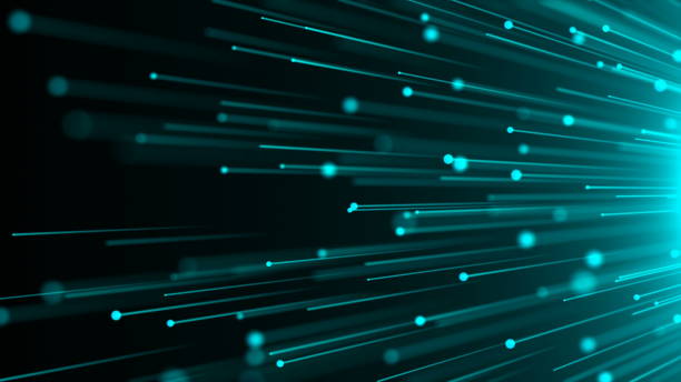 Abstract background with optical Fibers