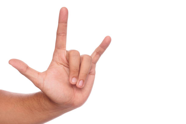 istock love hand sign isolated. 900239310