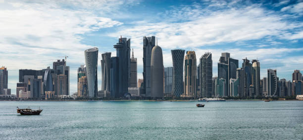 istock Panoramic view of the skyline of Doha 900275596