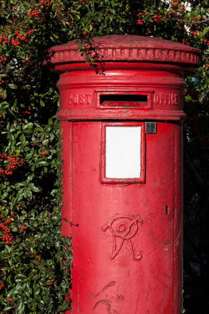 istock Old English Pillar Box with Space for text 900280008