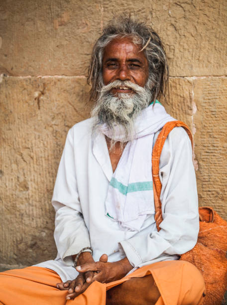 istock In Varanasi, smiling sadhu looking at the camera. 900281048