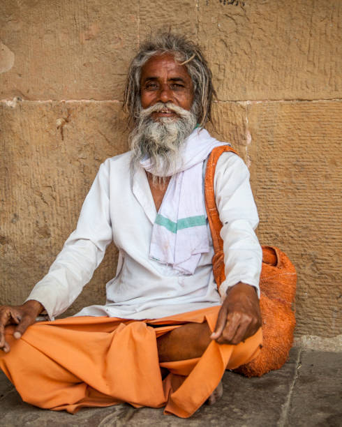 istock In Varanasi, smiling sadhu looking at the camera. 900281052