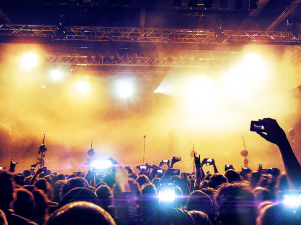istock Colorful stage lights inside a venue 900288154