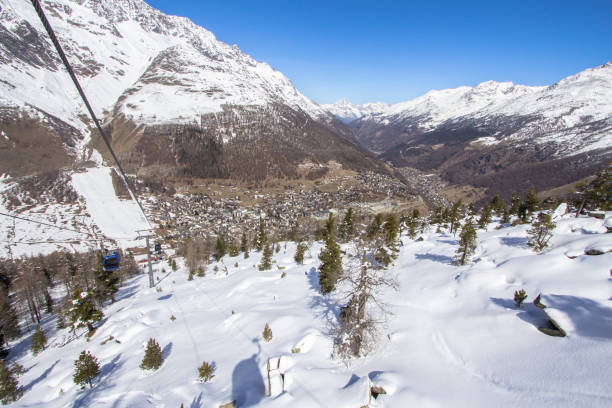 istock Saas-Fee Village in Valley, Switzerland 900293604