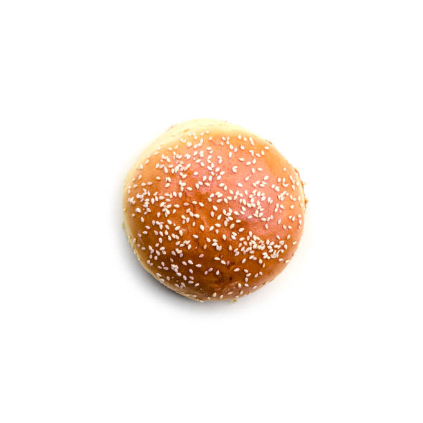 istock Homemade burger bun isolated on white 900294930