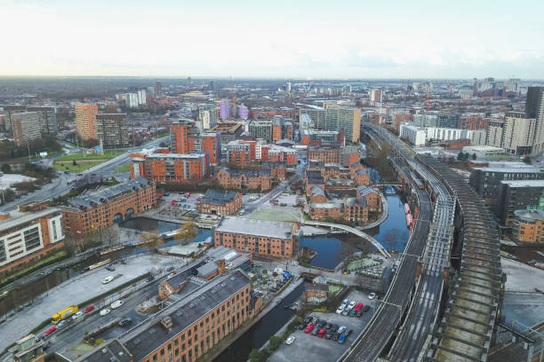istock Aerial Drone Manchester City Centre 900305742