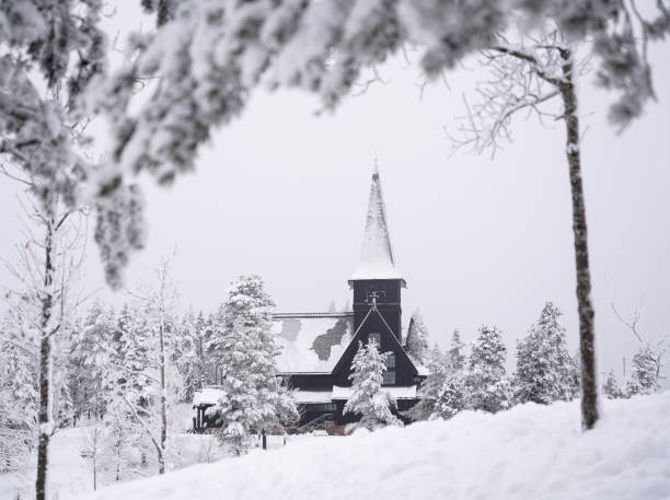 istock Holmenkollen Chapel after heavy snowfall in December, Oslo Norway 900306400