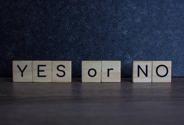 istock Yes or No , on wood cubes 900313370