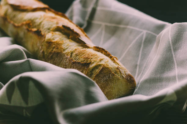 istock Fresh bread french baguette 900321038
