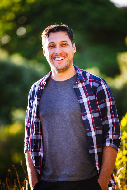istock Portrait of happy man. 900321312