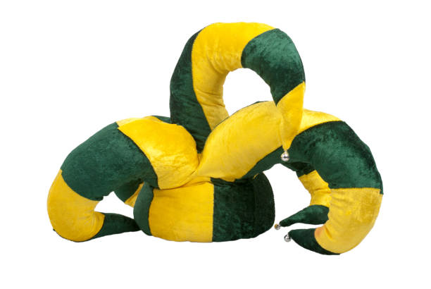 istock Yellow and green joker hat 900325988