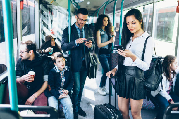 istock Young woman in a bus 900345830
