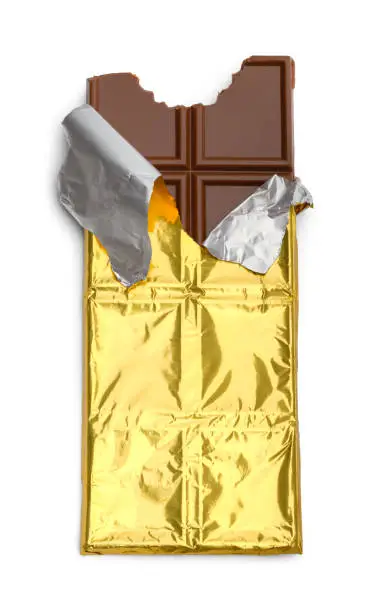 Photo of Chocolate Bar Ripped Wrapper