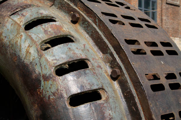 istock oxidation rust metal shell, closeup of photo 900366614