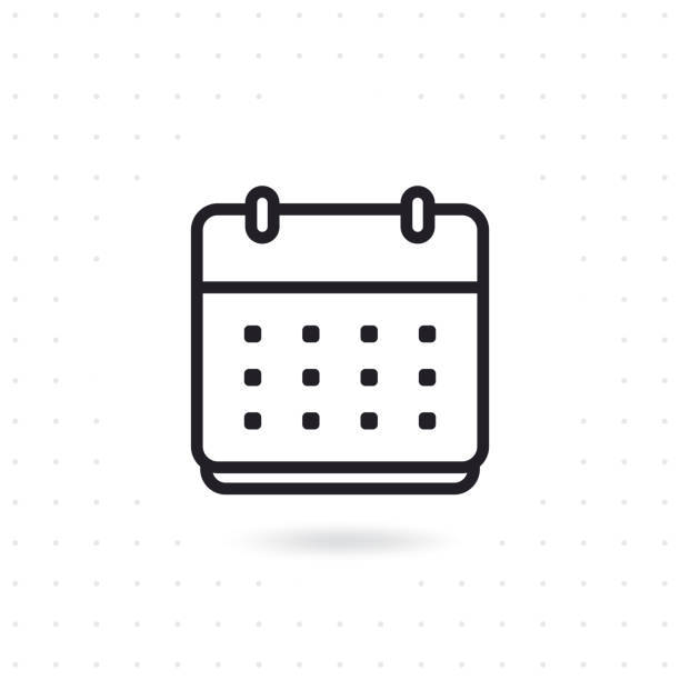 日曆平面向量圖示 - calendar icon 幅插畫檔、美工圖案、卡通及圖標