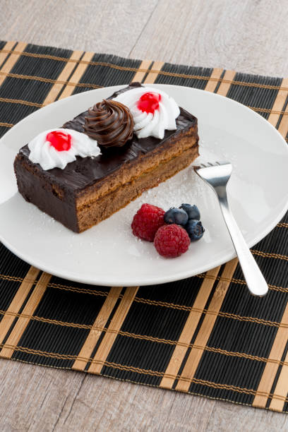 istock Piece of chocolate cake 900370398