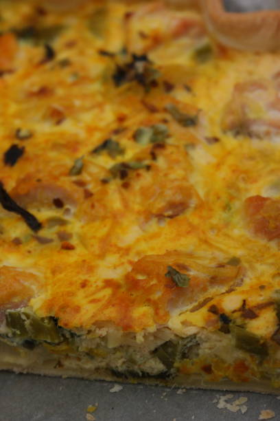 istock Leek pie with dried seaweed and salmon 900370544