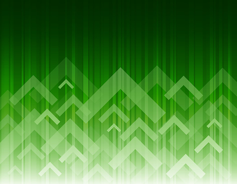 Vector of white direction arrow pattern and glowing lights abstract theme with green color background. This illustration is an EPS 10 file and contains transparency effects.