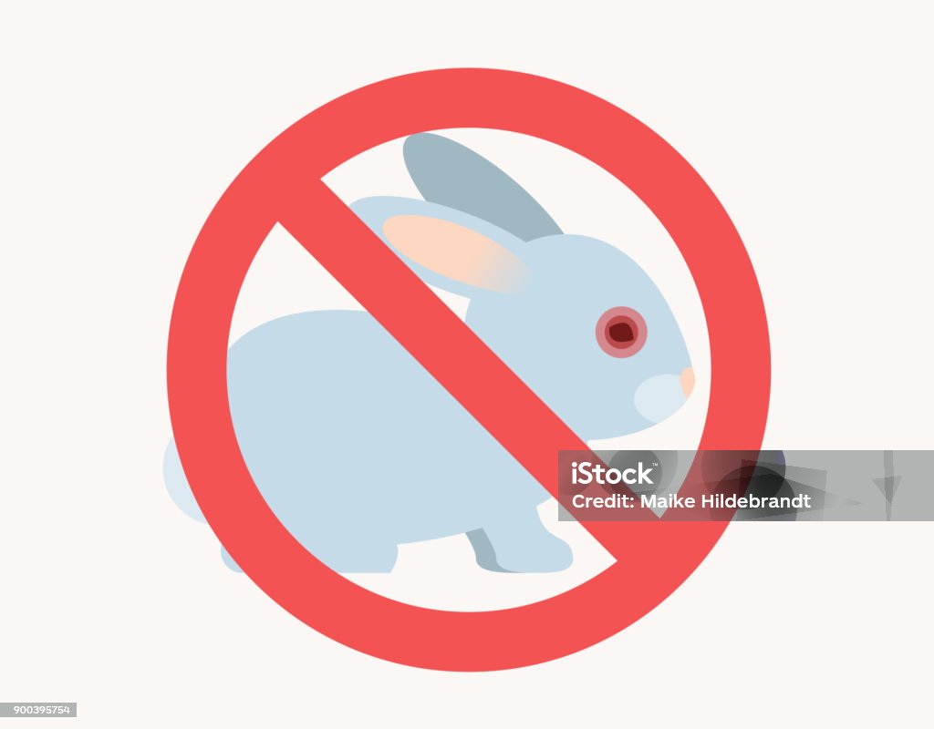 Stop Animal Testing Sign Flat Design Stock Illustration - Download Image  Now - Animal Testing, Stop Sign, Animal - iStock