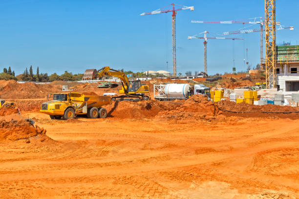 istock Construction of a residential area. 900407550