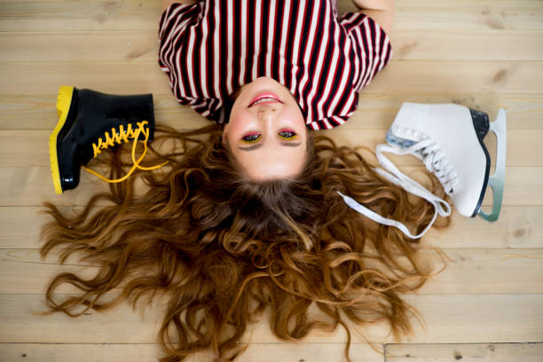 istock Girl with skates 900408940