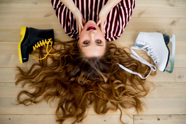 istock Girl with skates 900408984