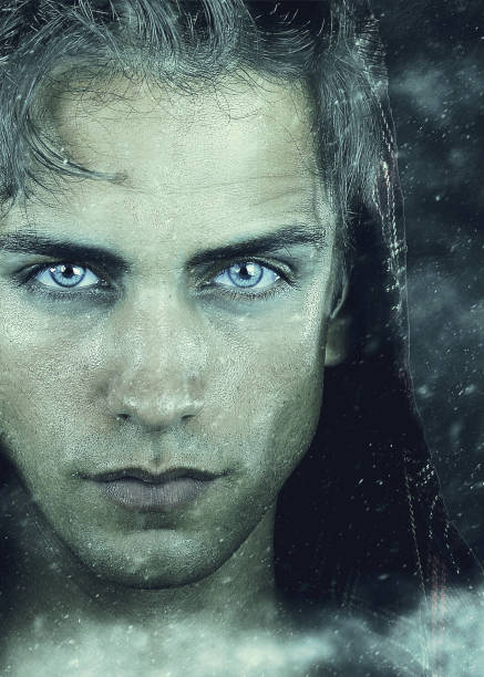Close up photo of a man with red, itchy, irritated, swollen eyes from caused from allergies.