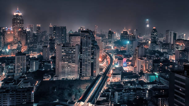 istock Bangkok city by night 900427260