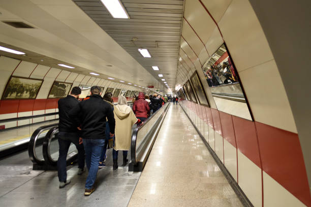 Metro Station in Istanbul, Turkey. December 30, 2017