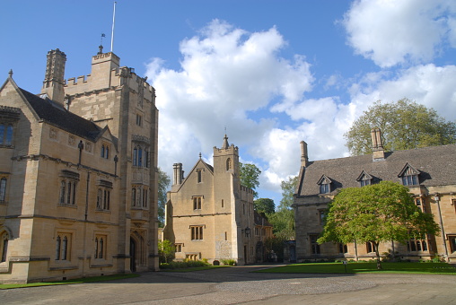 Oxford, United Kingdom - May 18, 2015: President´s Lodgings at Magdalen College
