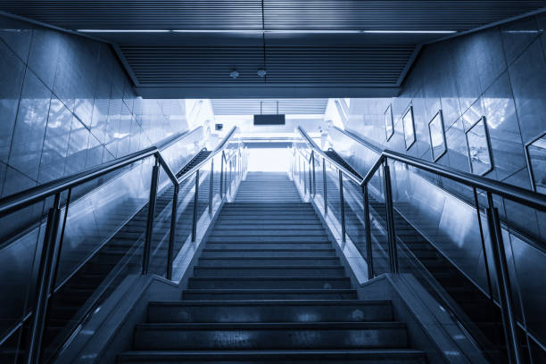istock Luxury office buildings, indoor stairs 900439556