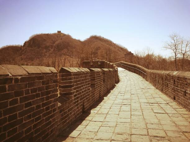istock Hushan Great Wall in vintage style. 900440366