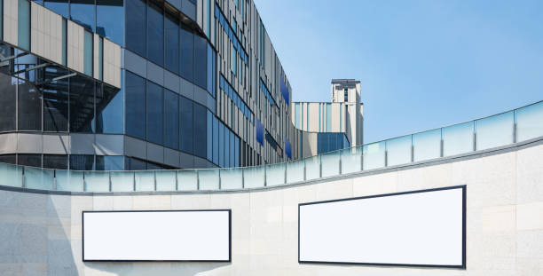istock Blank company advertising billboard as copy space, retro toned image 900442786