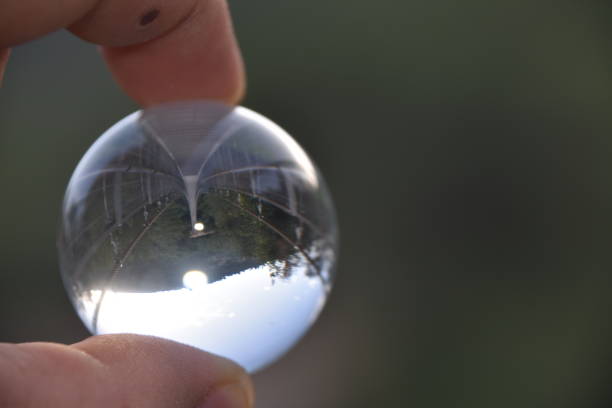 istock Rope bridge through a glass ball 900443876