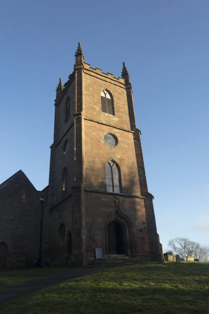 hanbury chiesa worcestershire midlands inghilterra uk fotocamera digitale di medio formato - hanbury foto e immagini stock