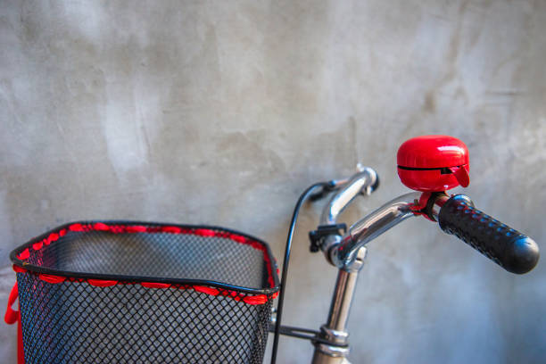 istock An old bicycle with a beautiful red bell 900461356